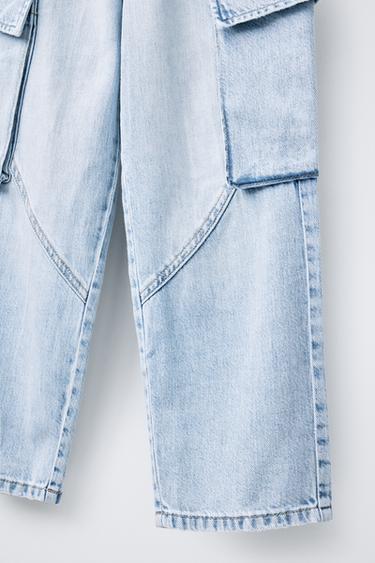 JEAN STYLE MILITAIRE - Bleu clair de Zara - Image 2