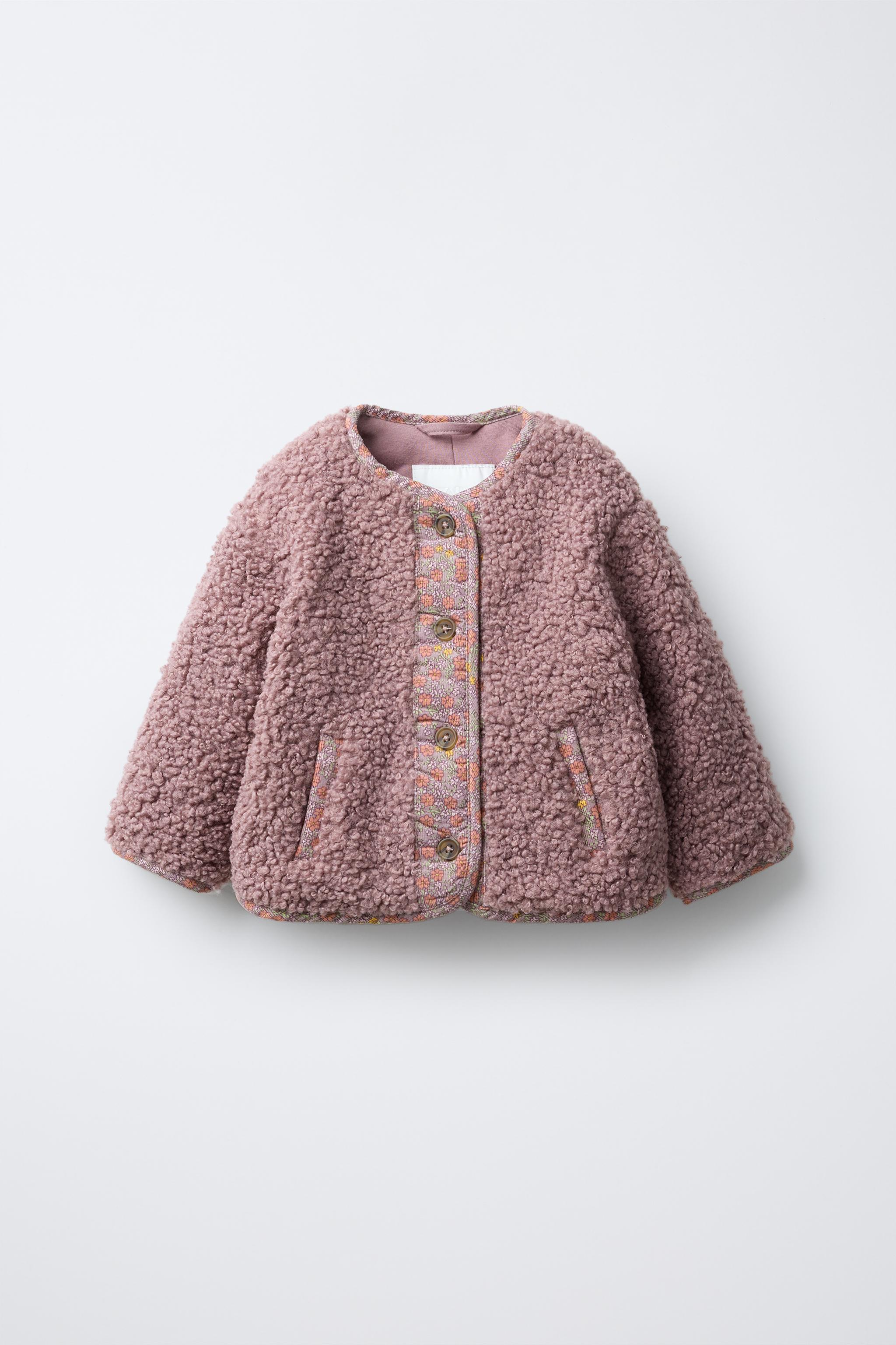 【未使用品♬再々値下げ！】フェイクファー付きゴブラン織り花柄コットンコート♡ 未使用品♬再々値下げ！】フェイクファー付きゴブラン織り花柄