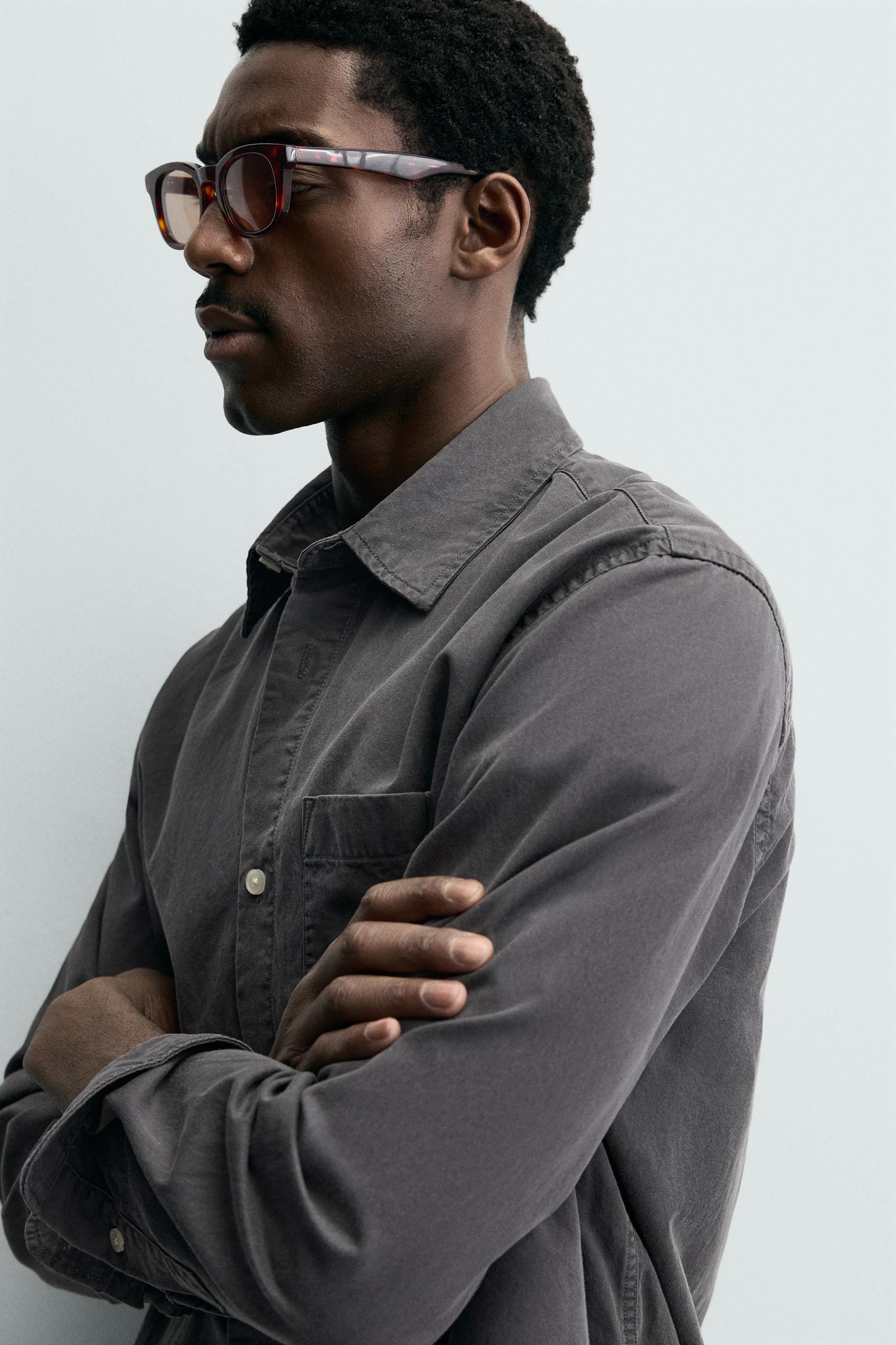 WASHED FLOWY SHIRT