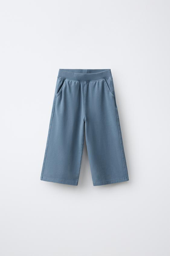 БРЮКИ WIDE LEG СО ВСТАВКАМИ — СИНИЙ / ИНДИГО от Zara — изображение 0