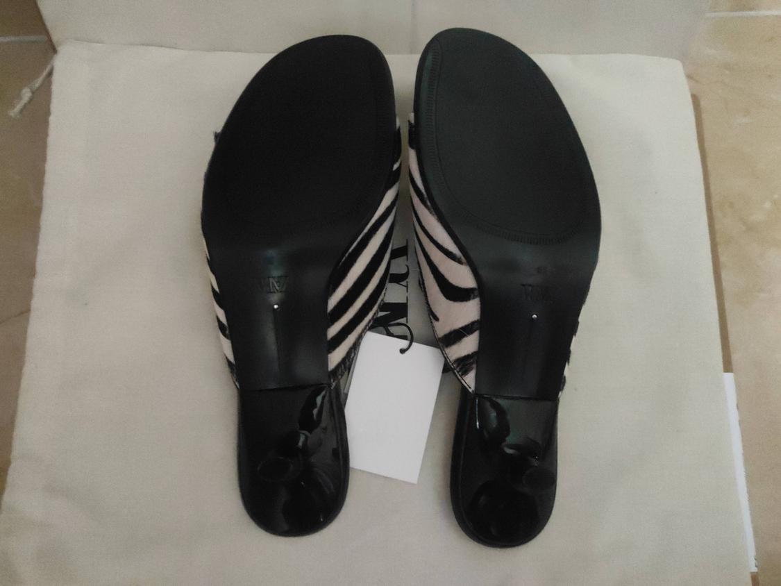 ANIMAL PRINT LEATHER KITTEN HEEL MULES - Image 2