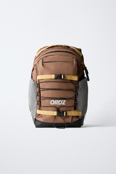 Zara TECHNICAL BACKPACK - Brown