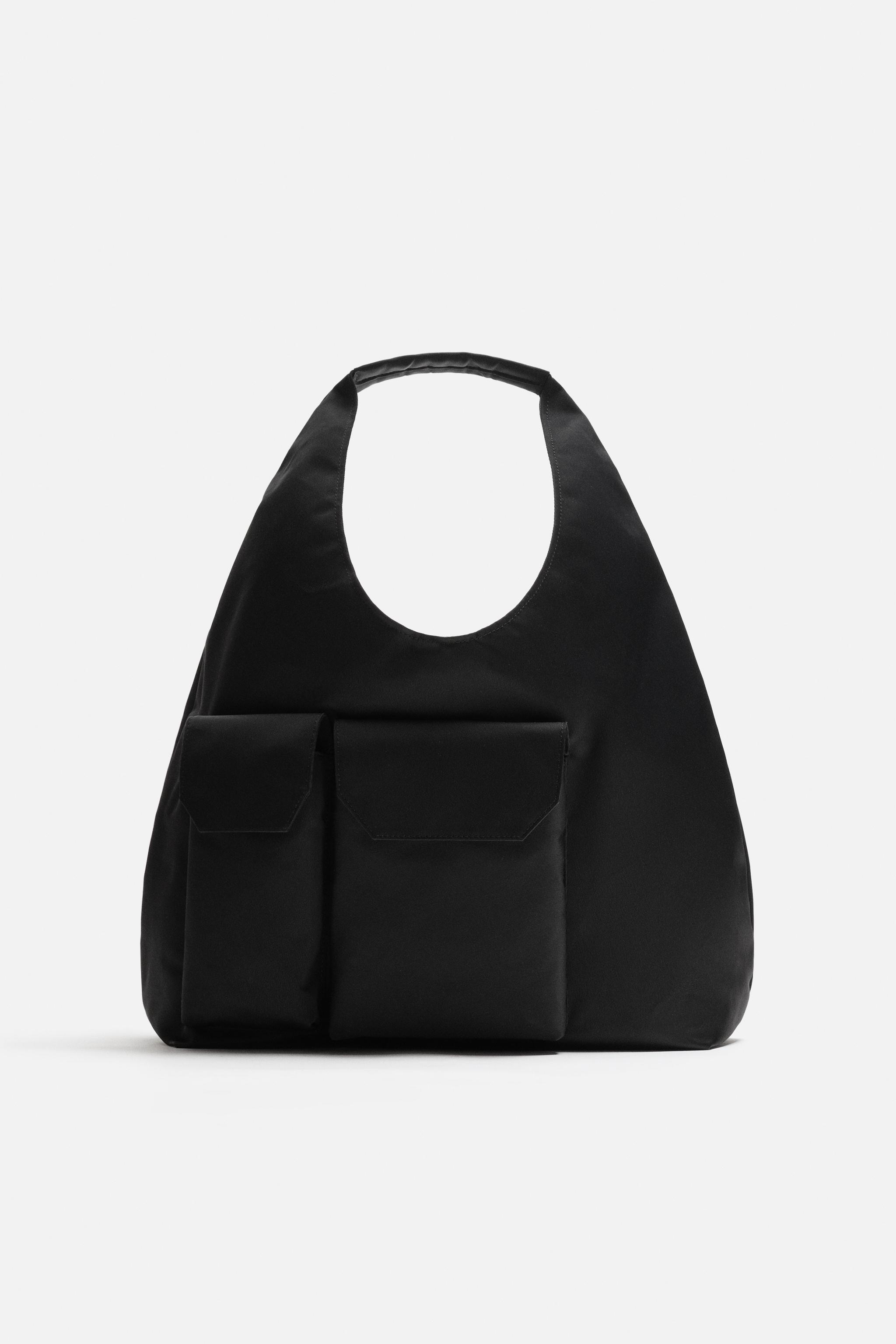 スペイン発送 ZARA ショッパーバッグ ブラック 名入れ可能 人気 スペイン発送 ZARA ショッパーバッグ ブラック 名入れ可能 人気