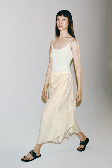 SAIA MIDI FLUIDA ZW COLLECTION - Cru da Zara