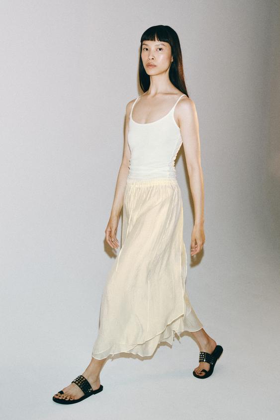 ZW COLLECTION FLOWY MIDI SKIRT from Zara - $79.90