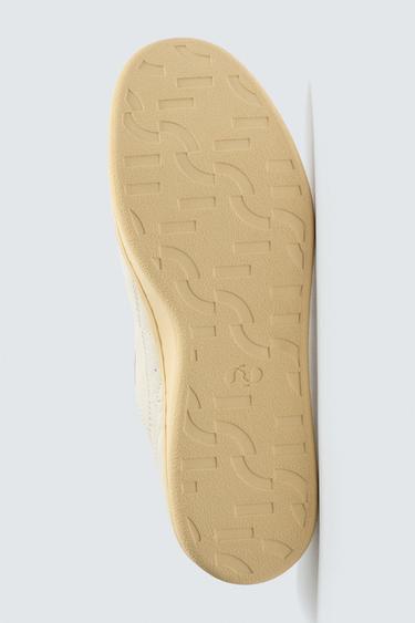 BASKET EN CUIR STYLE RÉTRO - Blanc de Zara - Image 6