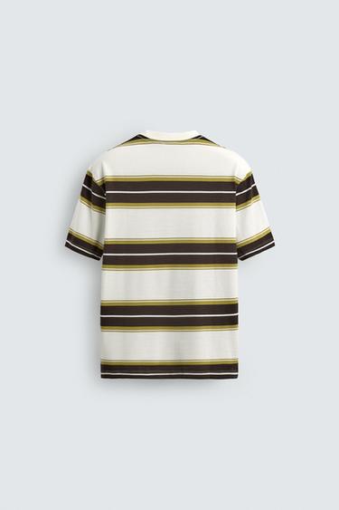 STRIPED JACQUARD T-SHIRT - Stripes by Zara - Image 7