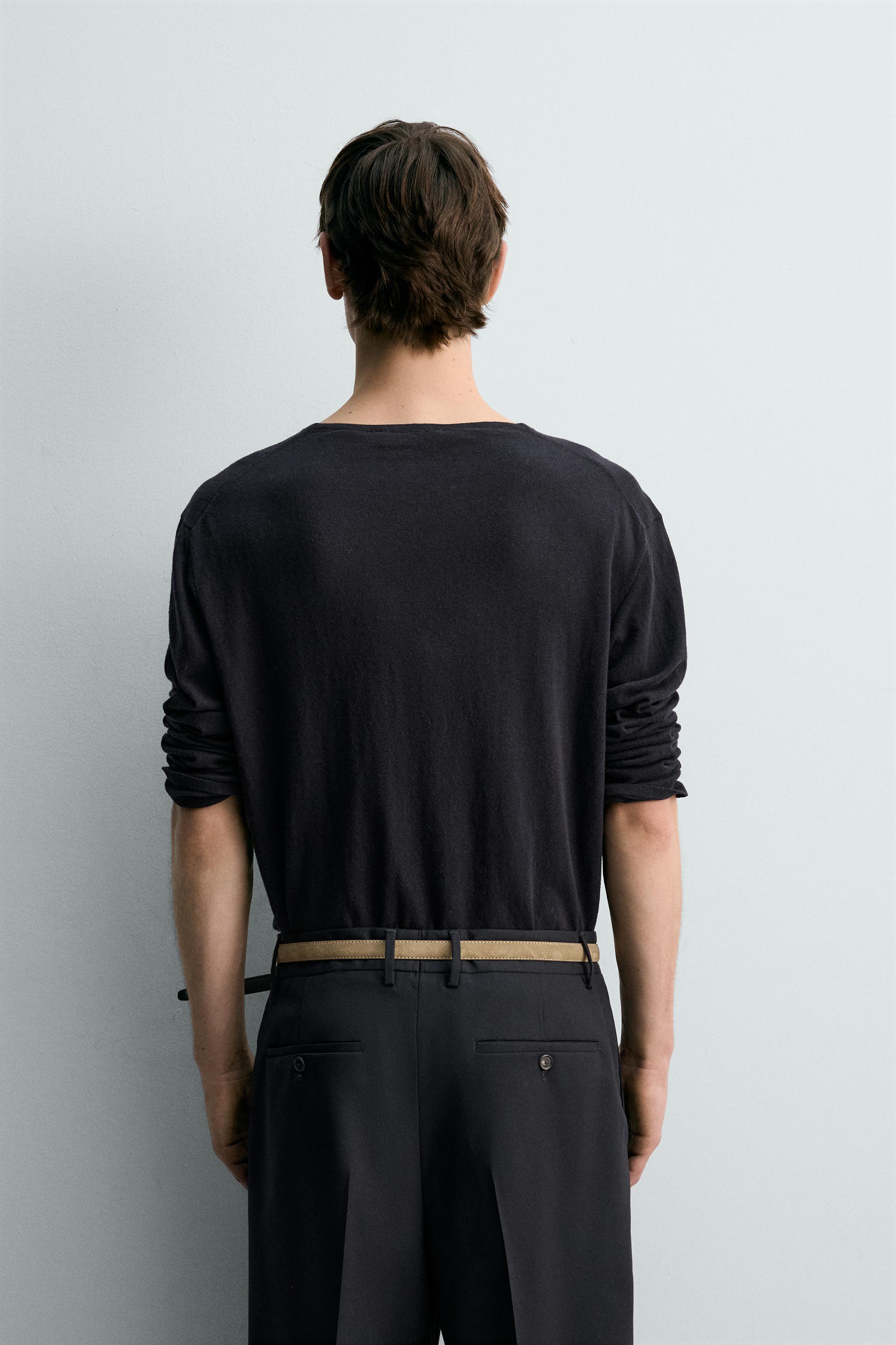 LIGHTWEIGHT COTTON LINEN BLEND JUMPER