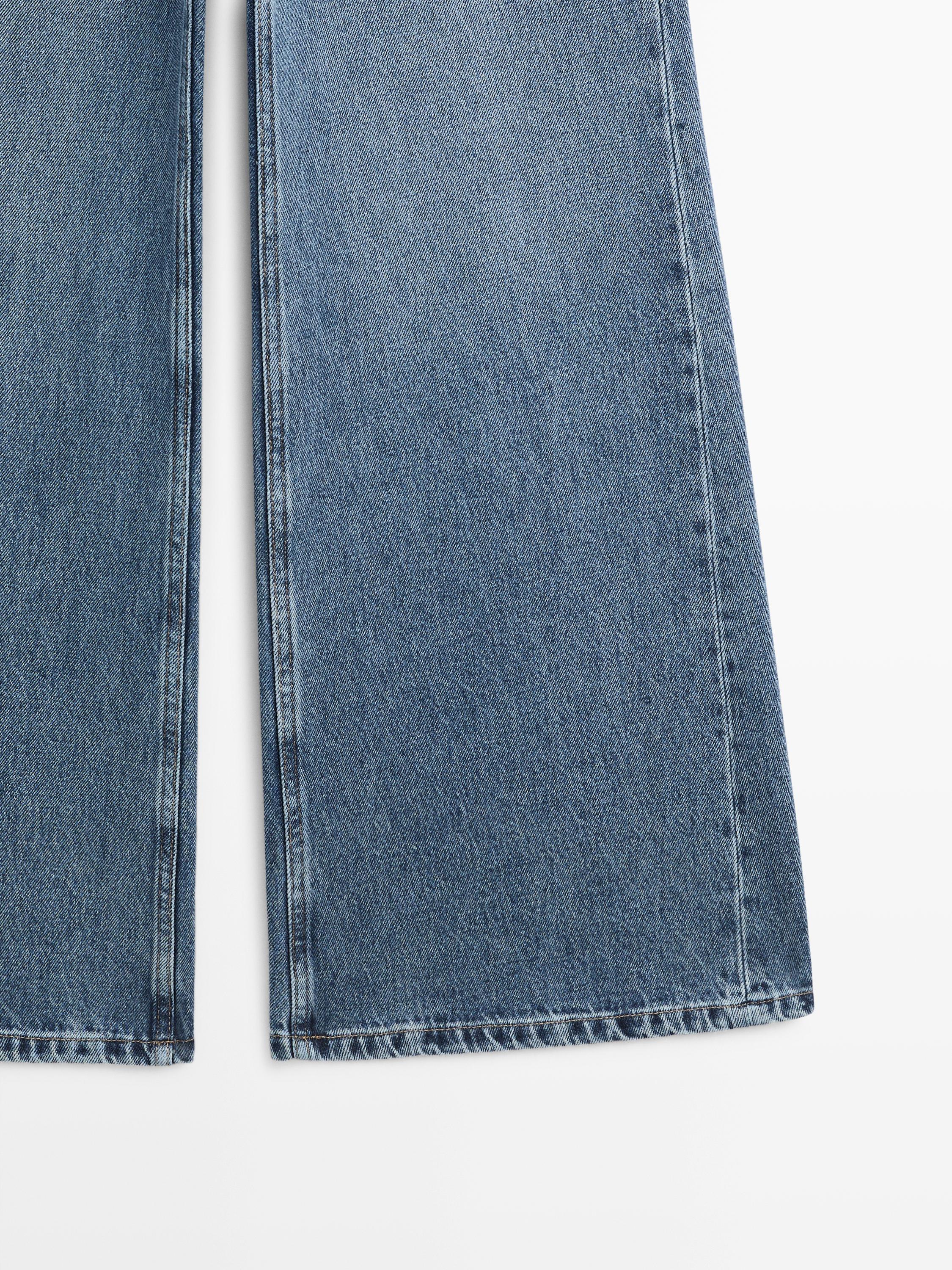 Mid-rise bell bottom jeans