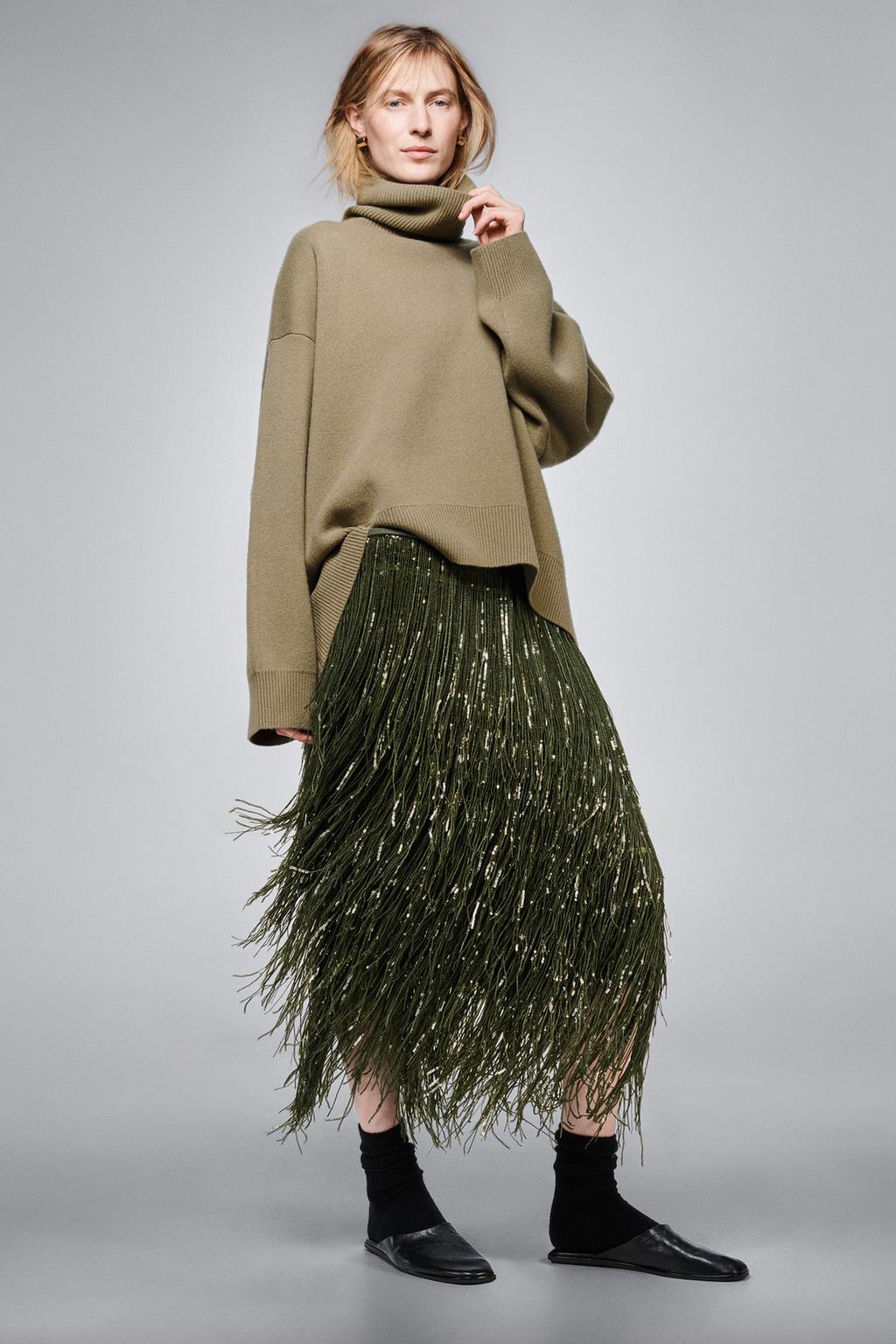 ZW COLLECTION LIMITED EDITION FRINGED SEQUIN SKIRT
