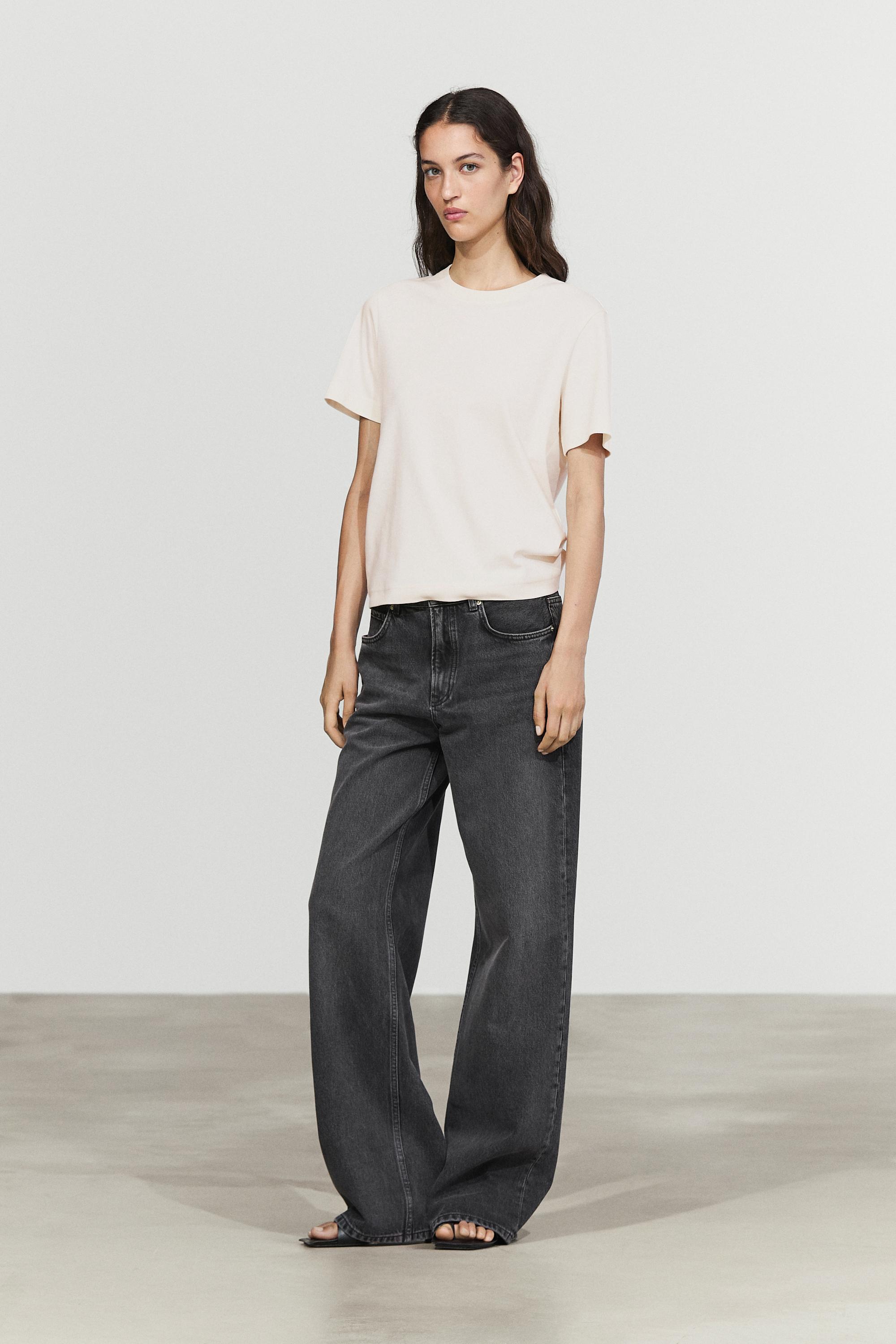 Short sleeve interlock T-shirt — Ecru