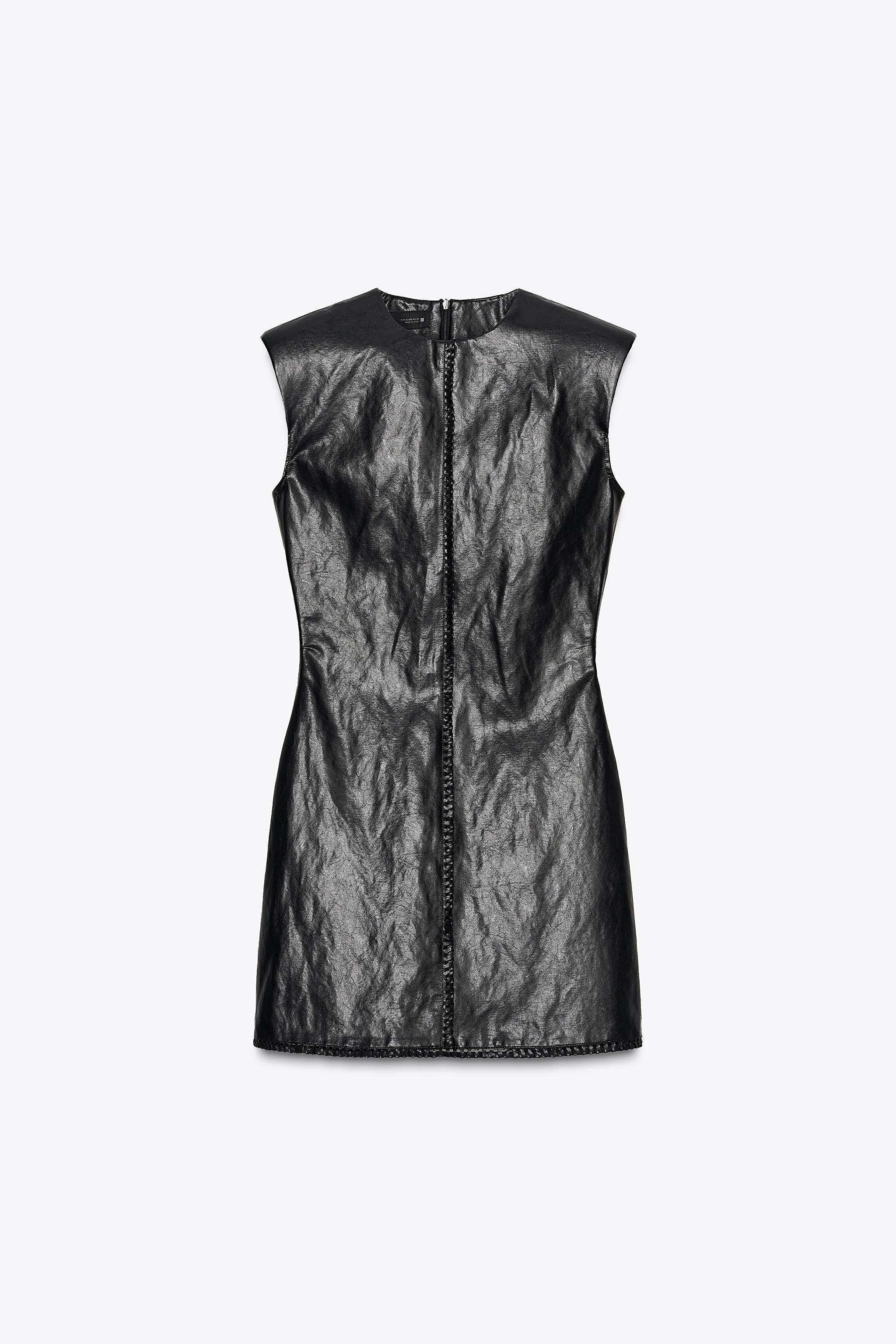 ROBE COURTE EN MATIÈRE SYNTHÉTIQUE