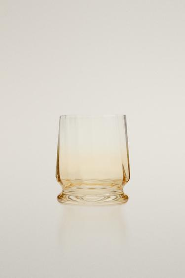 GLAS MIT LINIEN - Gelb von Zara - Bild 0