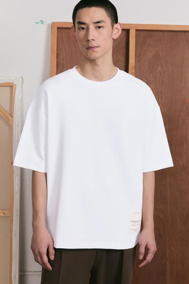 INTERLOCK LABEL SWEATSHIRT - White by Zara