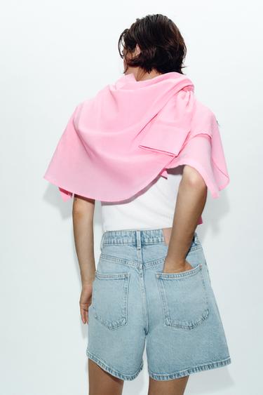 SHORT Z1975 MOM FIT - Bleu clair de Zara - Image 4