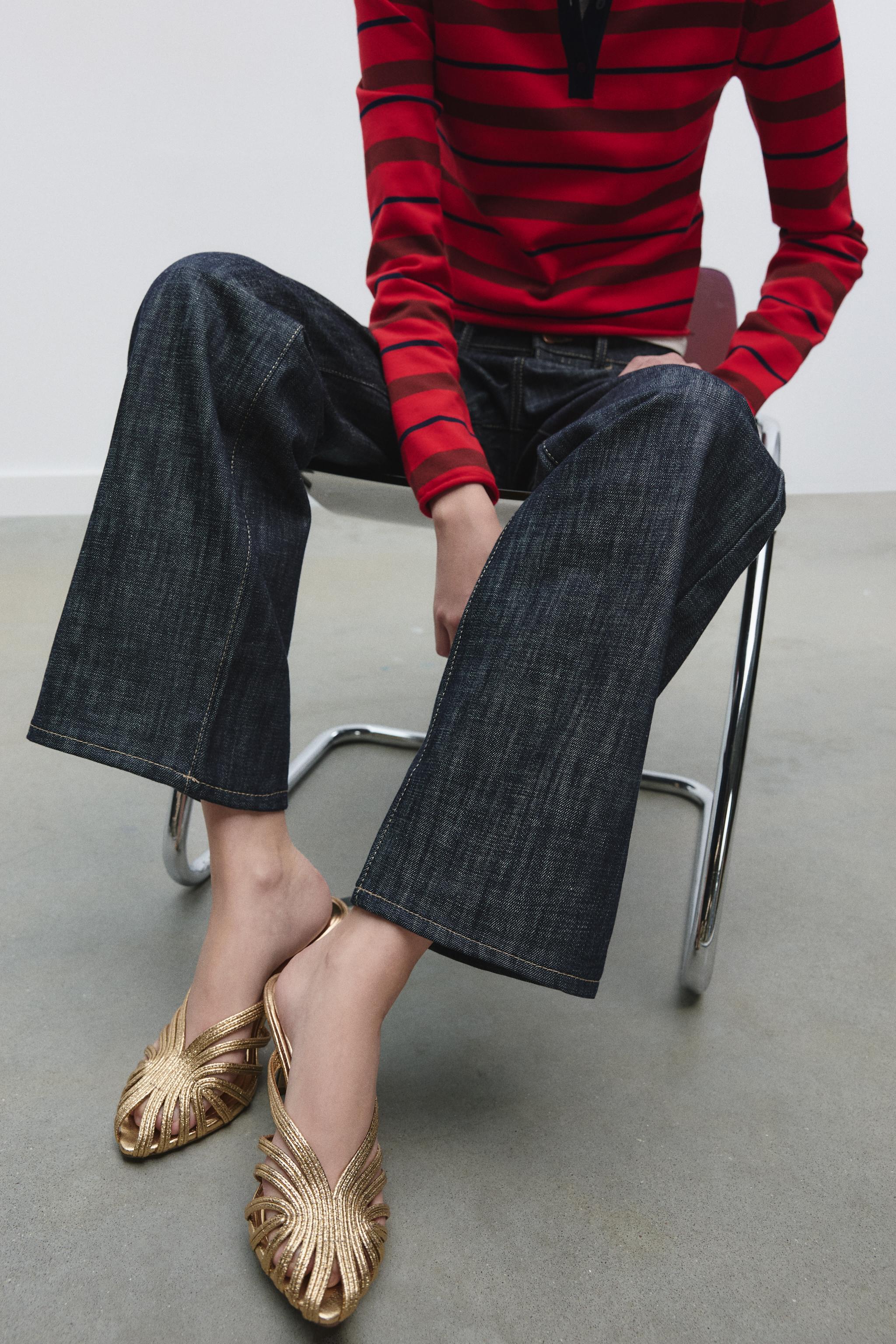 ZARA メタリックゴールド サンダル フラットシューズ♡新品タグ ZARA メタリックゴールド サンダル フラットシューズ♡新品タグ