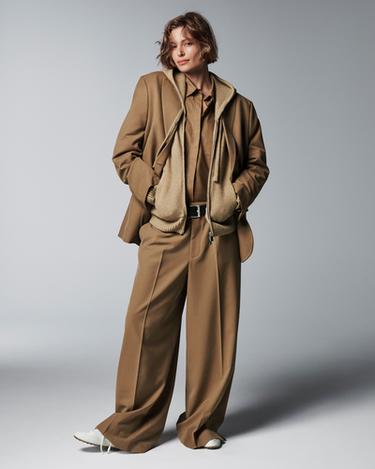 ZW COLLECTION OVERSIZE BLAZER - Caramel by Zara