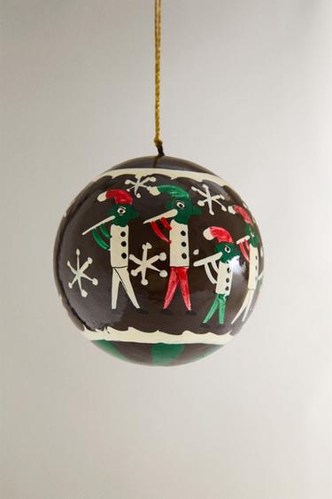 PIPERS CHRISTMAS TREE BAUBLE - Brown by Zara - Image 3
