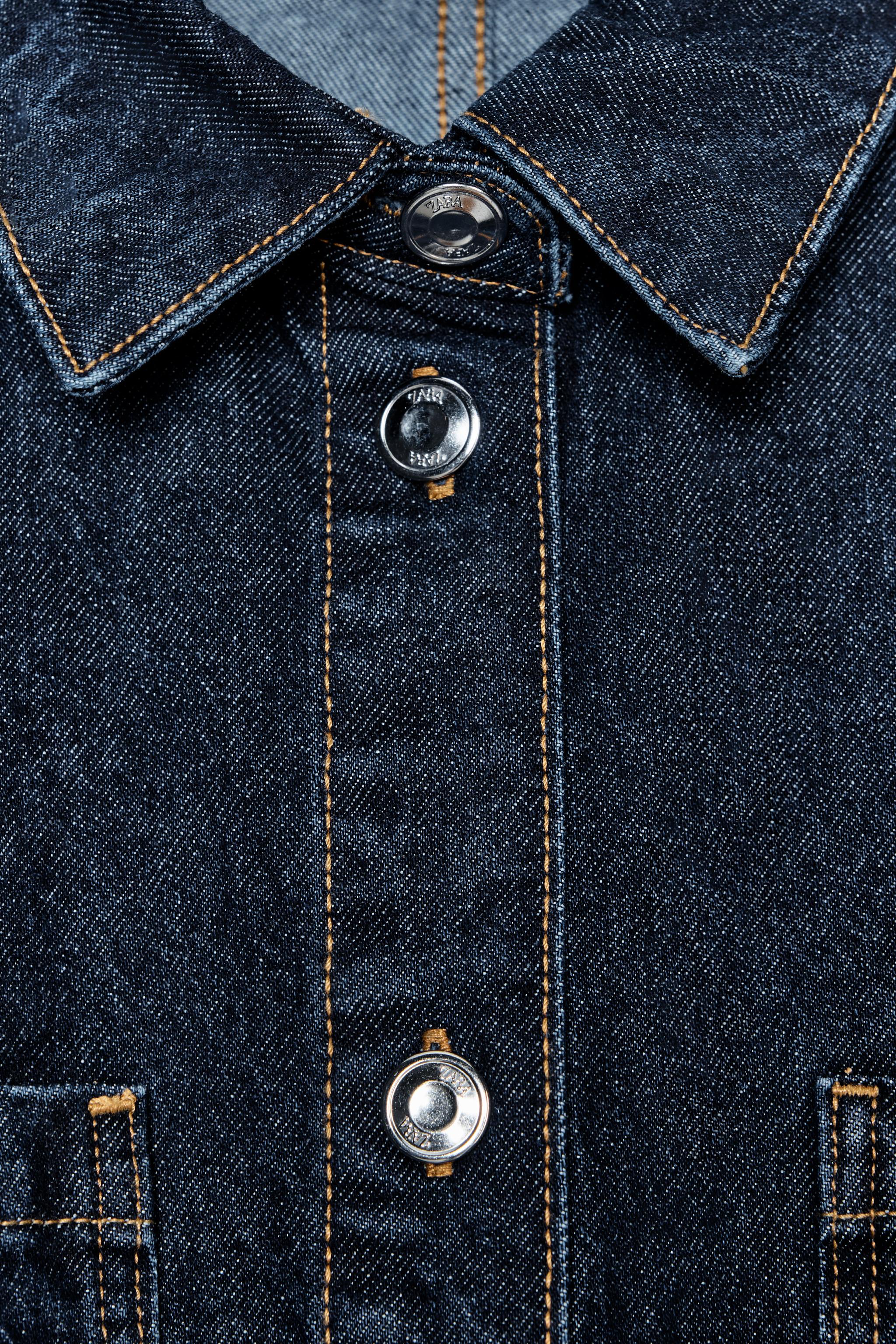 ZARA MONO Z1975 ショート デニム ショートスリーブ 0108/027 MONO Z1975 ショート デニム ショートスリーブ - ブルー | ZARA