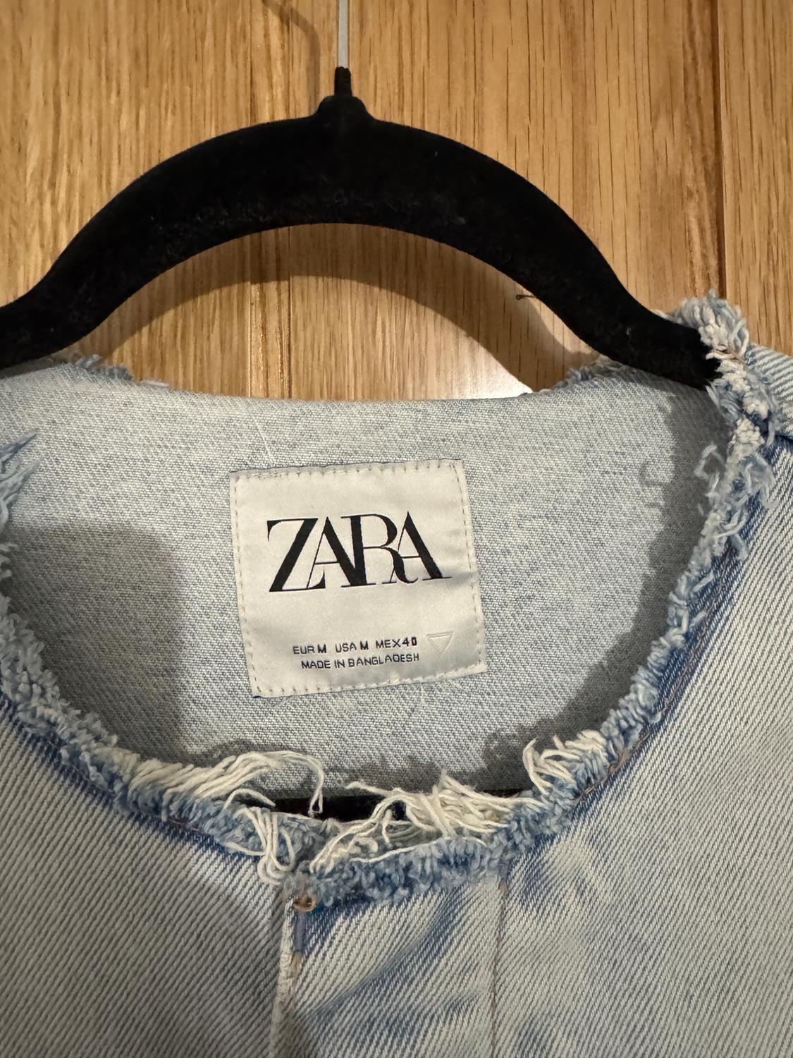 DENIM JACKET WITH IRREGULAR TRIMS - Image 2
