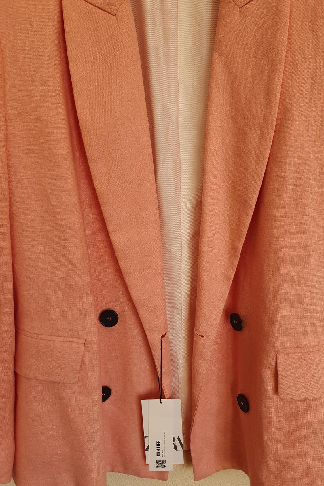 LINEN CROSSOVER BLAZER - Image 2