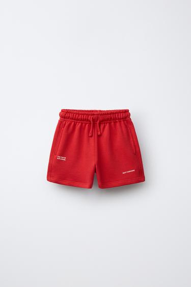 برمودا بنص - أحمر الخاص بـ Zara