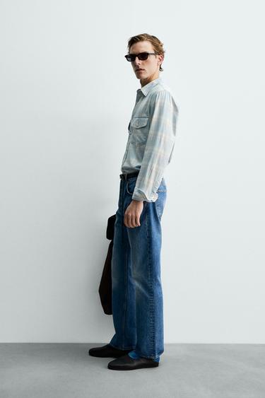 CHEMISE EN DENIM LÉGER AARON LEVINE X ZARA - Bleu clair de Zara - Image 3