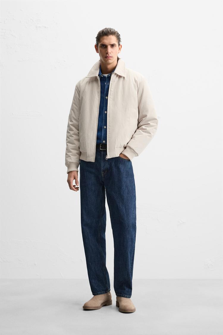 キルティングボンバージャケット - アイボリー | ZARA Japan / 日本