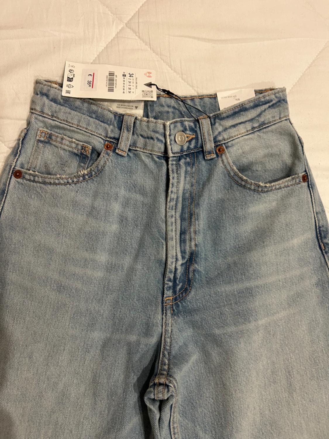 TRF EXTRA WIDE-LEG HIGH-WAIST JEANS - Image 2