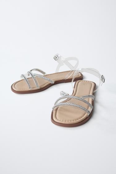 NOVELTY VINYL SANDALS - Silver by Zara - Image 3
