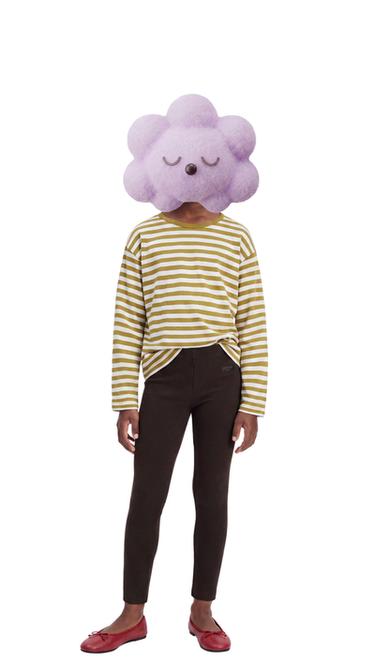 RIB-LEGGINGS MED MÆRKE - Brun fra Zara