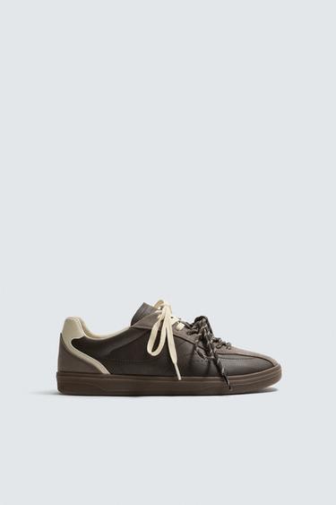 BASKET STYLE RÉTRO - Marron de Zara - Image 7