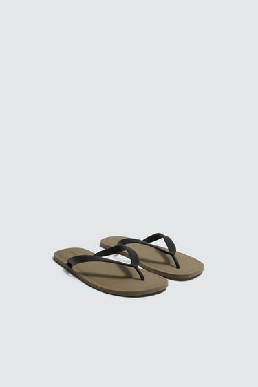 Zara AARON LEVINE X ZARA STRAPPY SANDALS - Beige