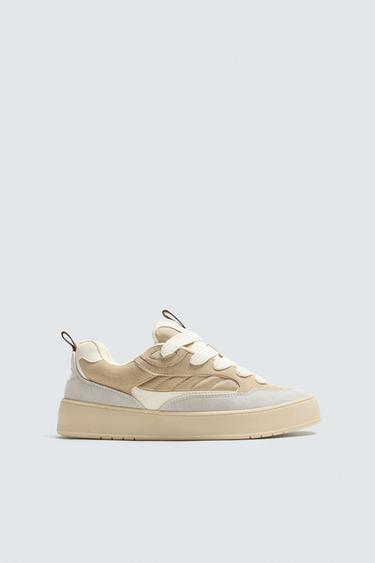 SKATE TRAINERS - Bone White by Zara