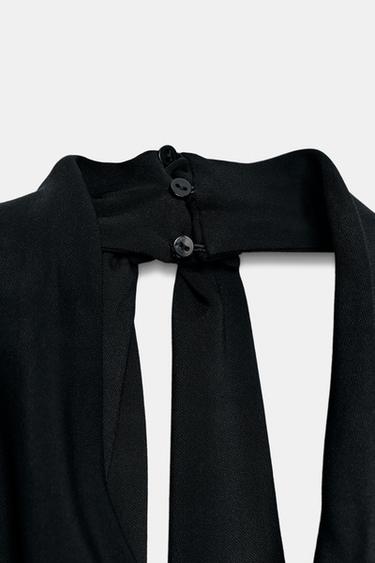 ZW COLLECTION HALTERNECK FRINGED DRESS - Black by Zara - Image 8
