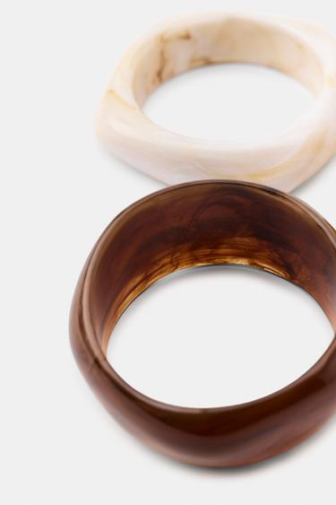 LOT DE 3 BRACELETS RIGIDES EN RÉSINE - Multicolore de Zara - Image 5