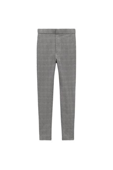 TEXTURED CHECK LEGGINGS