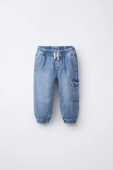 JEANS CARGO JOGGER - Azul medio de Zara