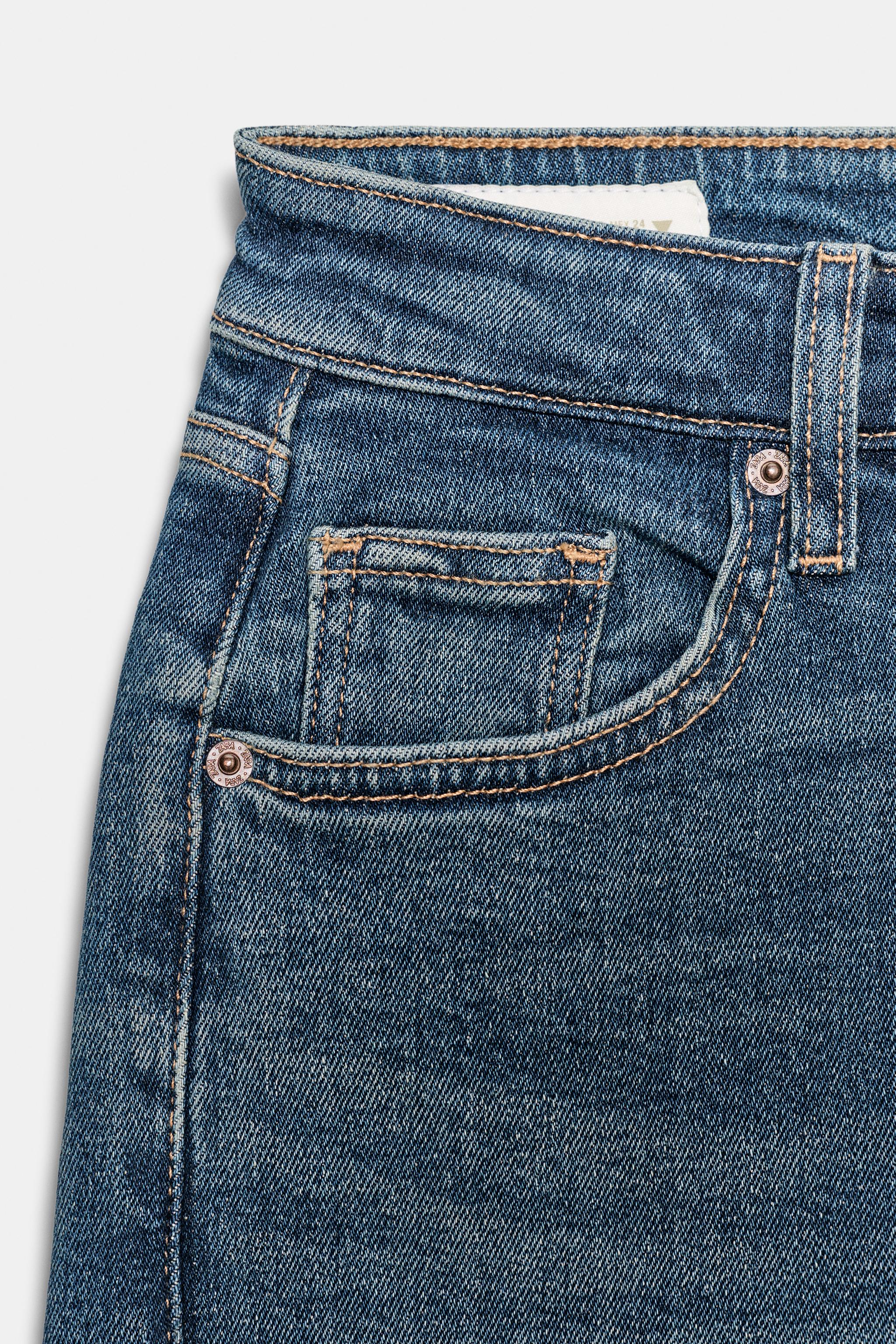 TRF HIGH-WAIST CROPPED FLARE JEANS