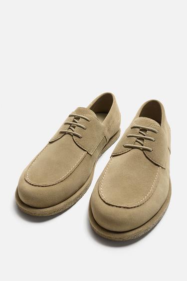 CASUAL LEATHER SHOES - Beige by Zara - Image 3