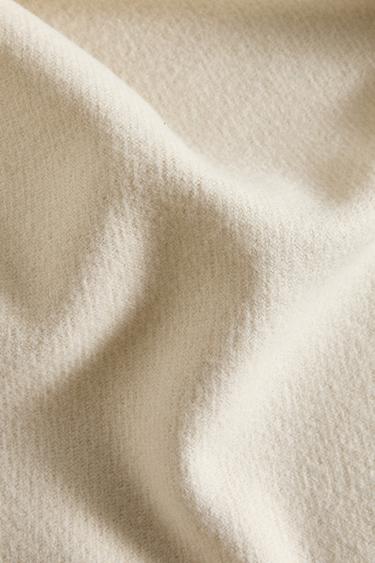 FRINGED THROW - Ecru by Zara