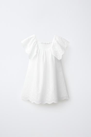 VESTIDO BORDADO - Blanco de Zara - Imagen 0