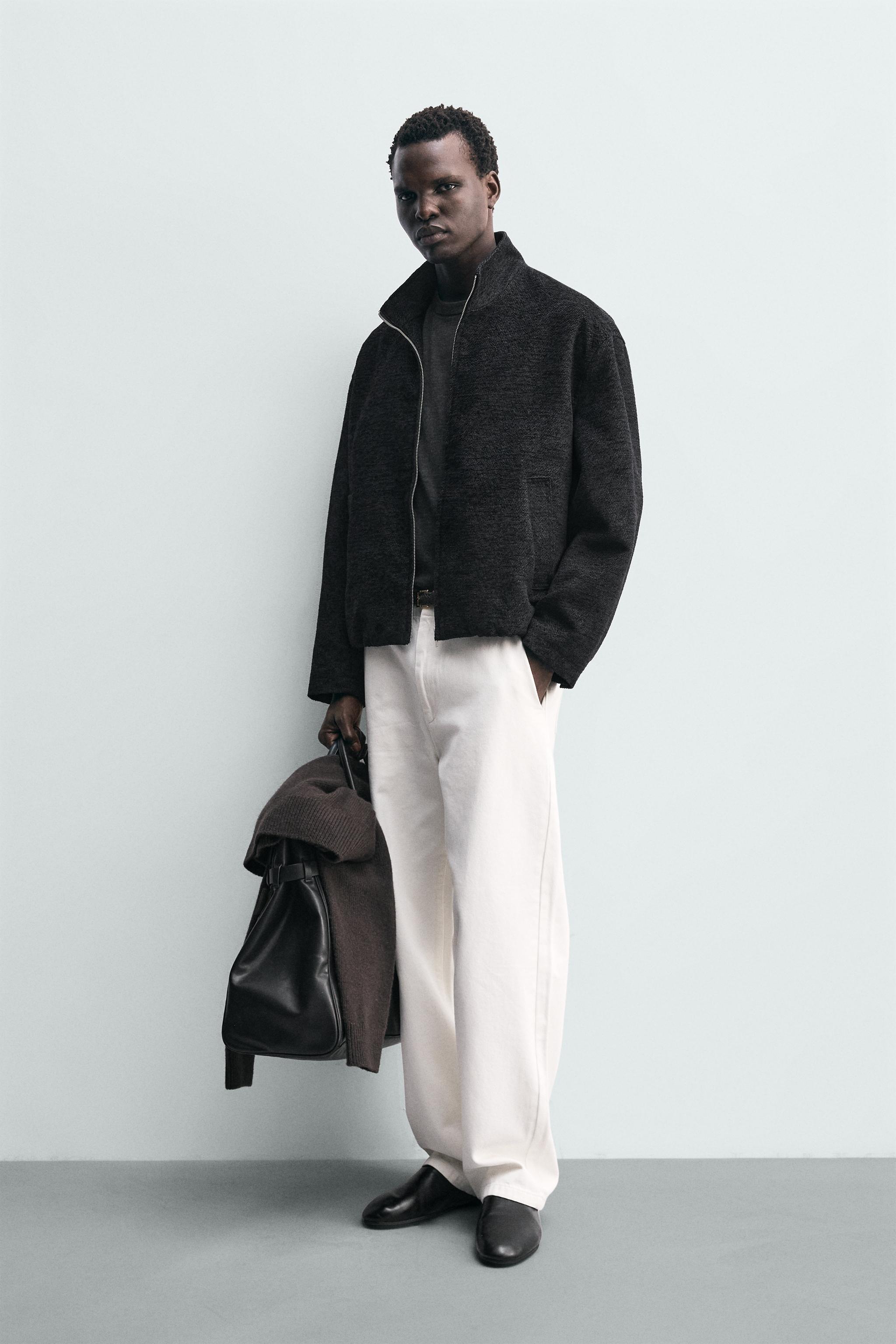 ジオメトリックジャカードジャケット - ブルー | ZARA Japan / 日本