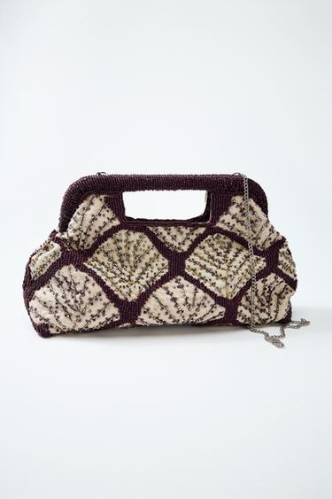 CLUTCH WITH APPLIQUE DETAIL - Multicoloured by Zara