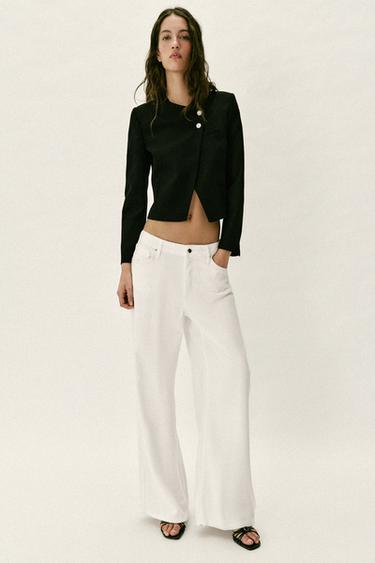 SHORT DOUBLE-BREASTED BLAZER - Black by Zara