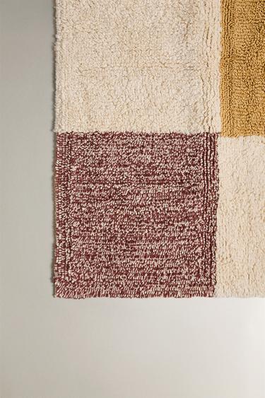 TAPIS ENFANT COTON PATCHWORK - Beige clair de Zara - Image 1