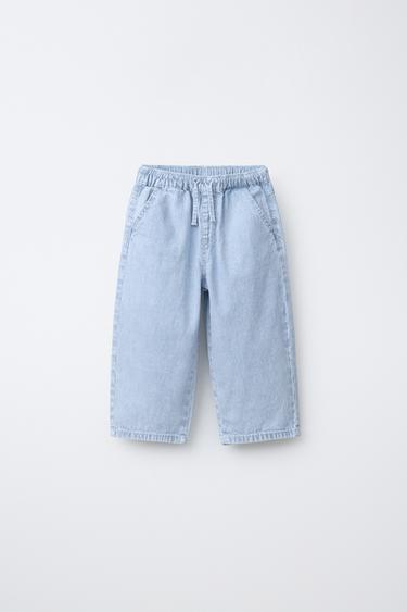PANTALÓN JOGGER RAYAS - Azul / Blanco de Zara