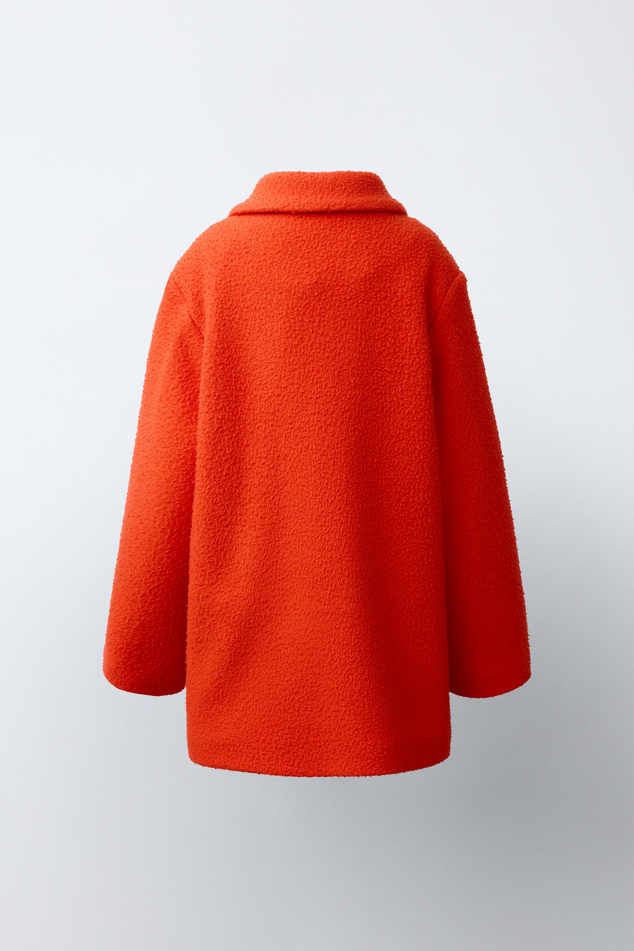 MANTECO WOOL COAT - Bright orange | ZARA United States