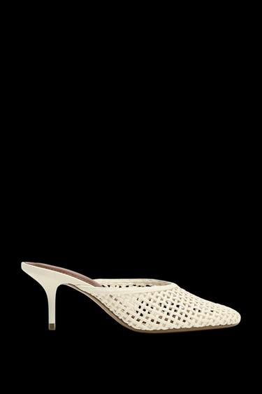 BRAIDED HEELED MULES - White by Zara - Image 0