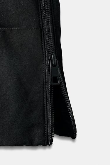 EXTRA LONG WATER-REPELLENT WINDPROOF HOODED DOWN PUFFER JACKET - Black by Zara
